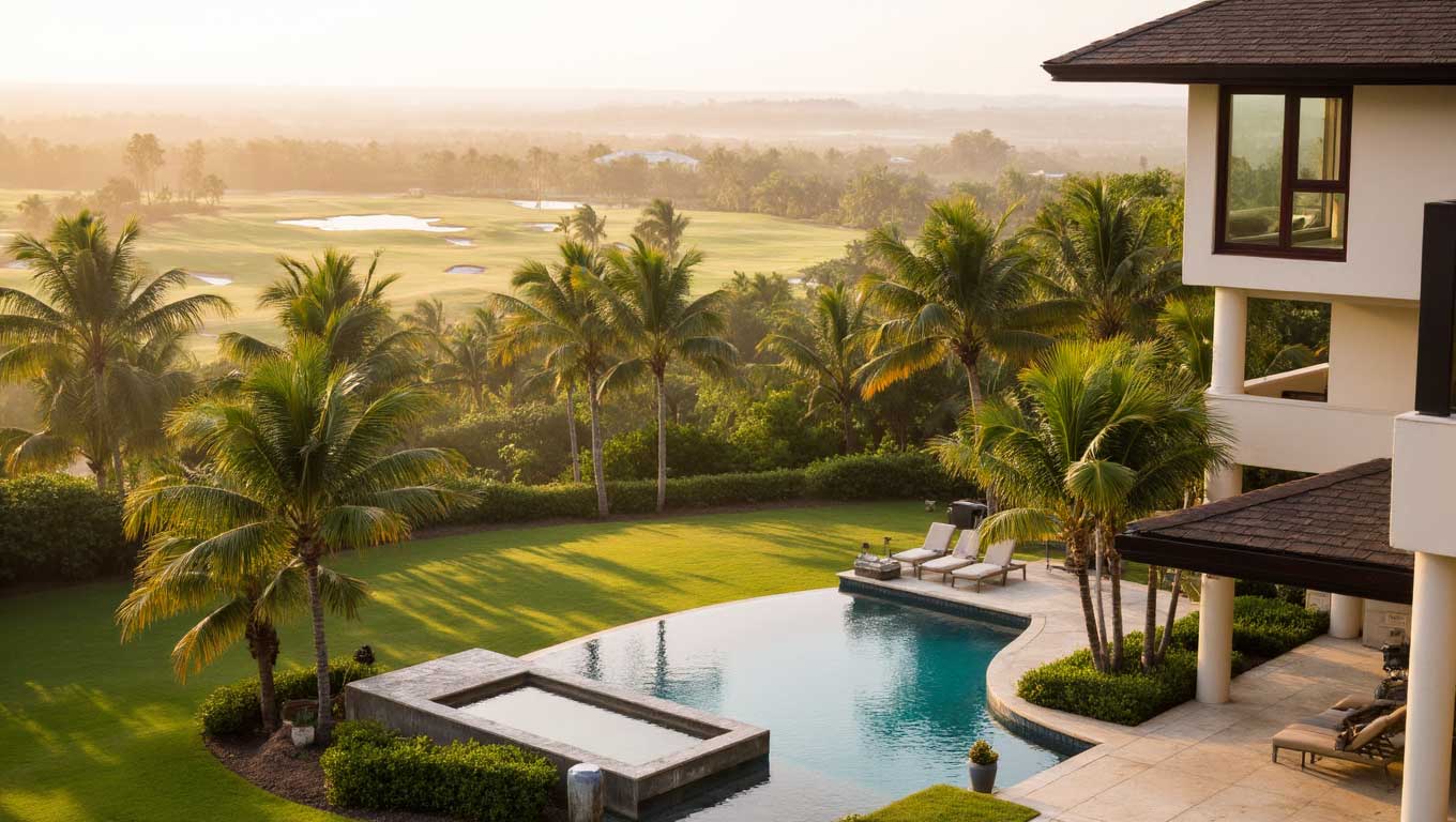 Golf course homes in Punta Cana